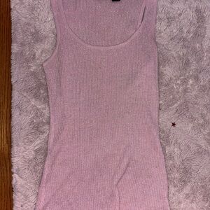 Y2k shimmer sparkly tank top